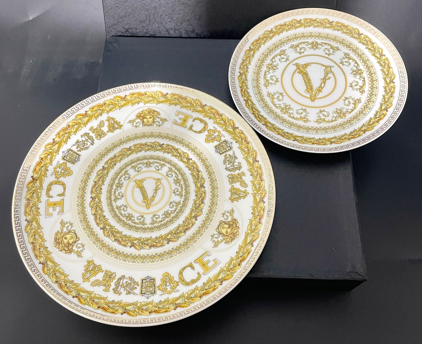  Versace plates set of two big and small plates - Versace Plates | Buy Online in UAE